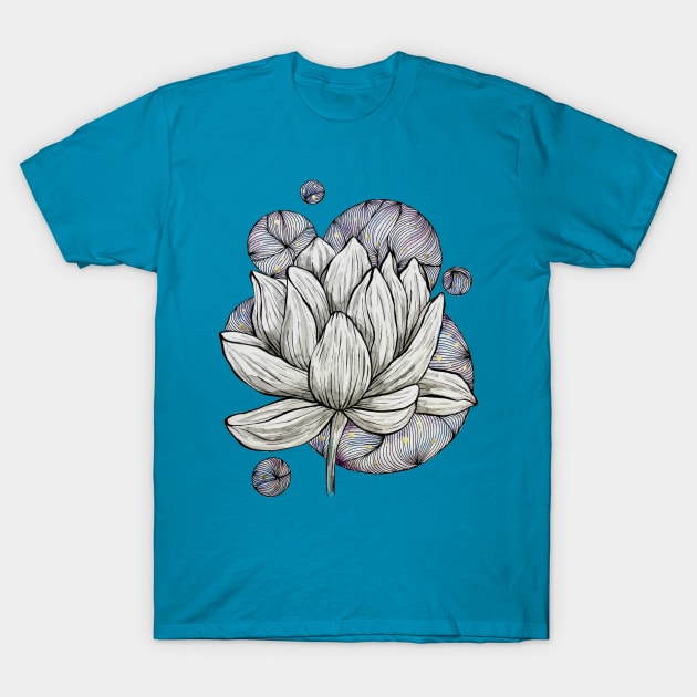 Lotus flower abstract V T-Shirt by amyliafaizalart
